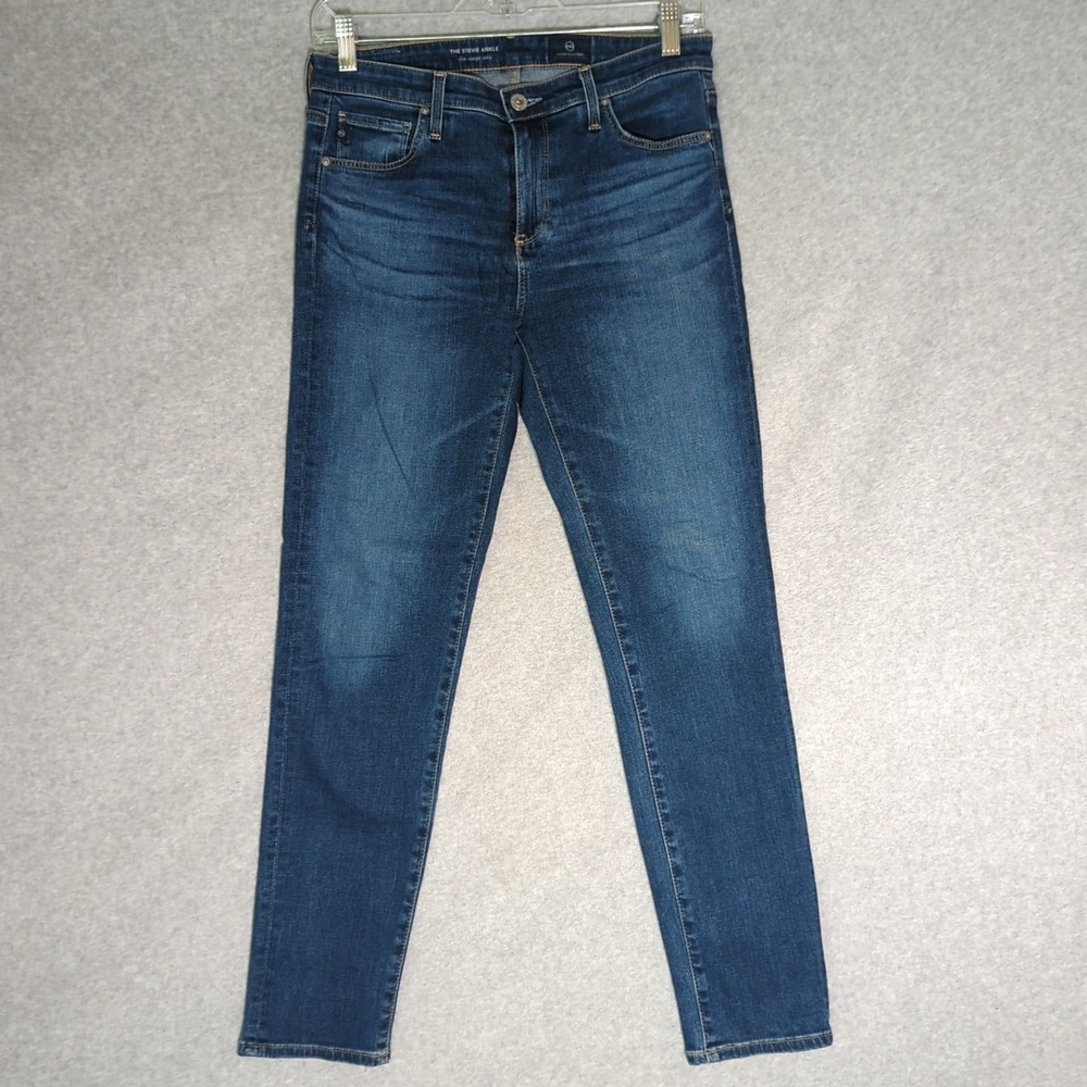 AG Adriano Goldschmied Jeans Womens 28R The High Rise Stevie Ankle Slim Straight